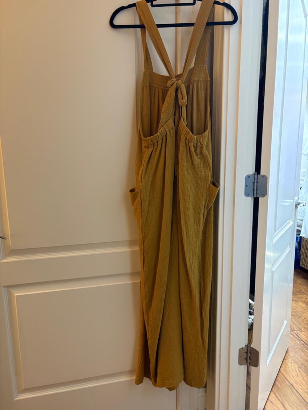 Ces Femme Mustard Yellow Wide-Leg Jumpsuit with Pockets - Picture 2 of 3